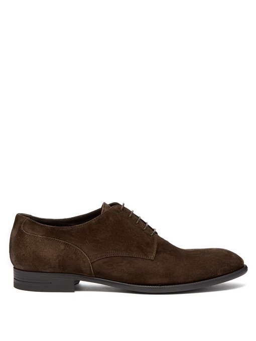 GIÀY ERMENEGILDO ZEGNA  Roberto suede derby shoes