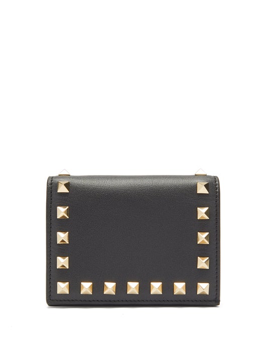 VÍ VALENTINO GARAVANI Rockstud leather bi-fold wallet