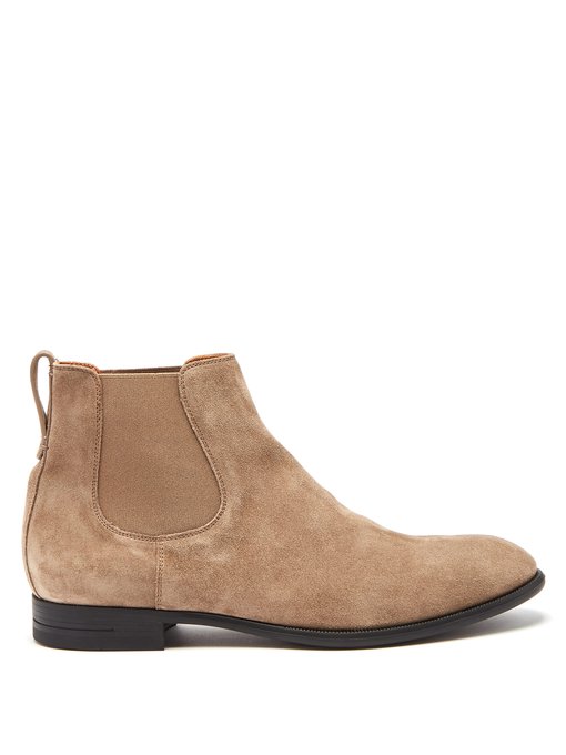 GIÀY ERMENEGILDO ZEGNA  Suede chelsea boots