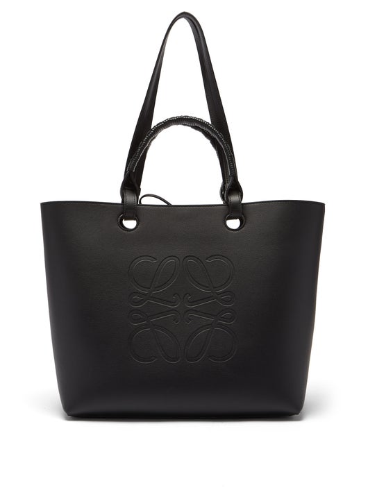 TÚI LOEWE Anagram-debossed leather tote bag