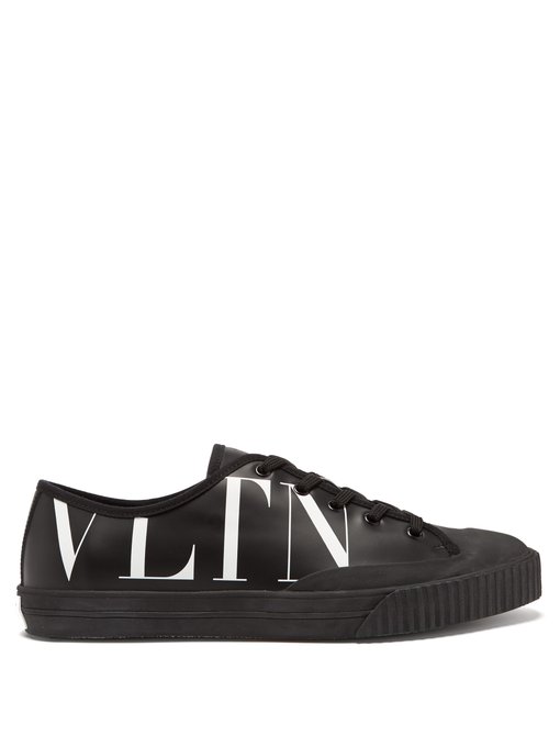 GIÀY VALENTINO  VLTN logo-print leather trainers