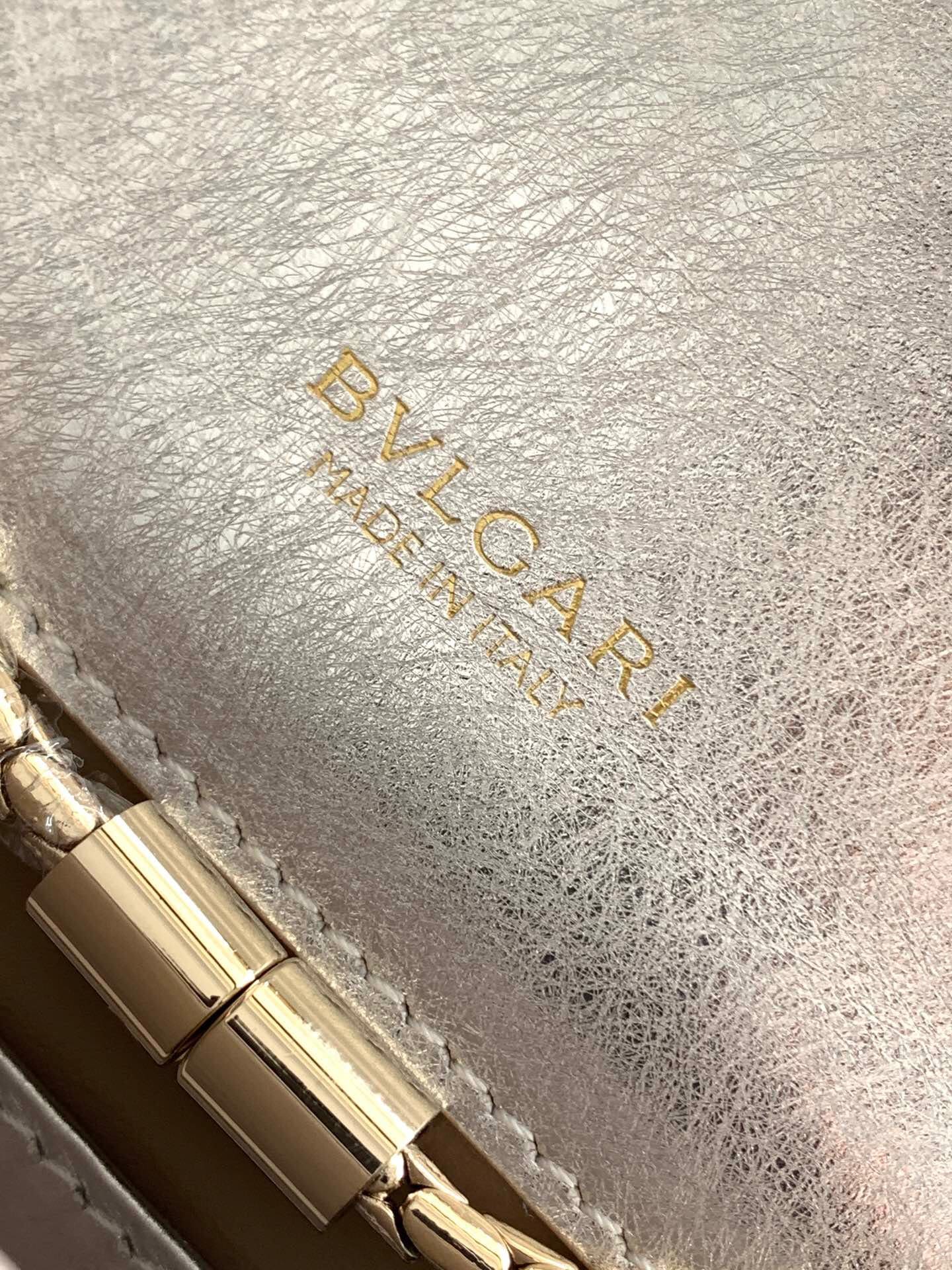 TÚI BVLGARI SERPENTI CALFSKIN SILVER