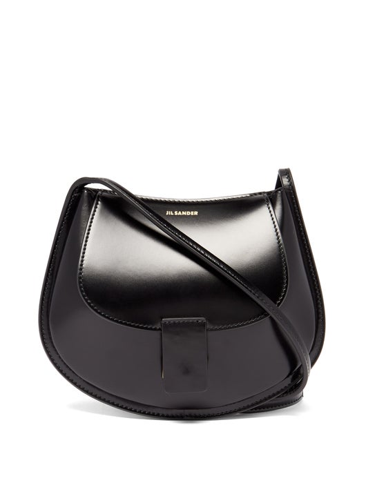 TÚI JIL SANDER Logo-embossed mini leather shoulder bag