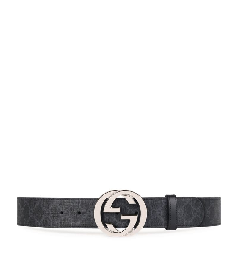 DÂY LƯNG GUCCI  GG Supreme Belt khóa trắng