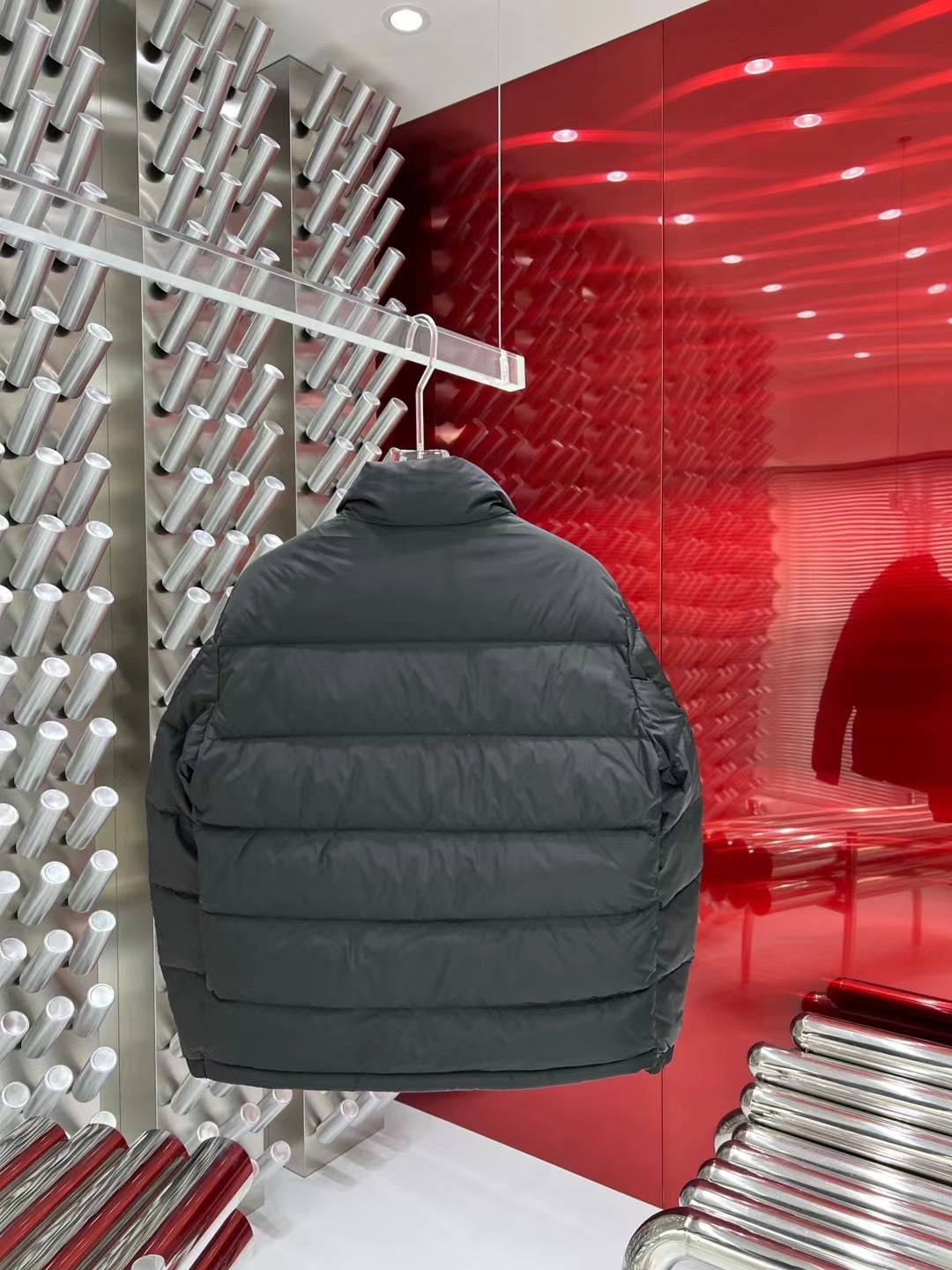 ÁO PRADA TRIANGLE LOGO DOWN JACKET
