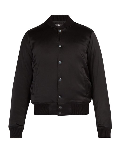 ÁO AMIRI  Forever-appliqué silk bomber jacket