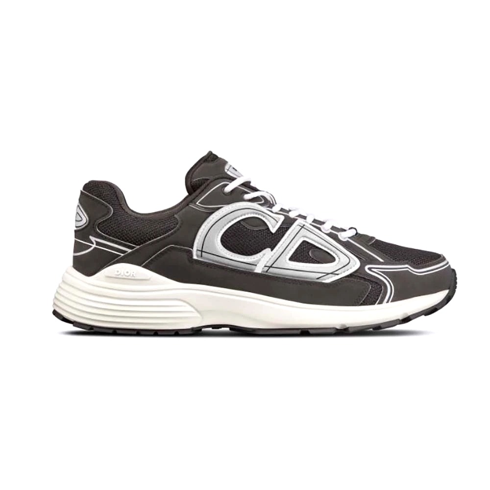 GIÀY DIOR Unisex CD Shoes B30 Low-Top Black Mesh and Technical Fabric