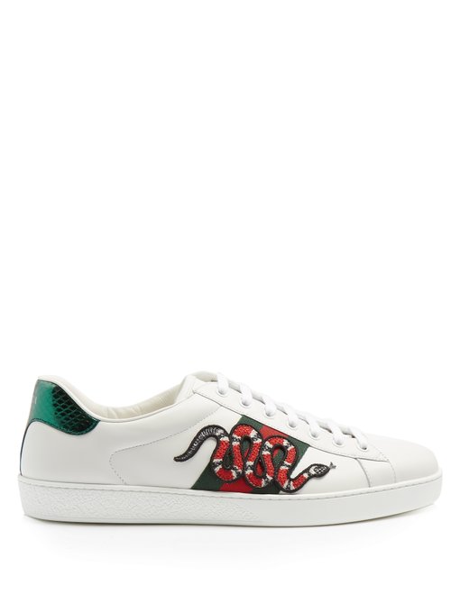 GIÀY SNEAKER GUCCI New ace low-top leather trainers