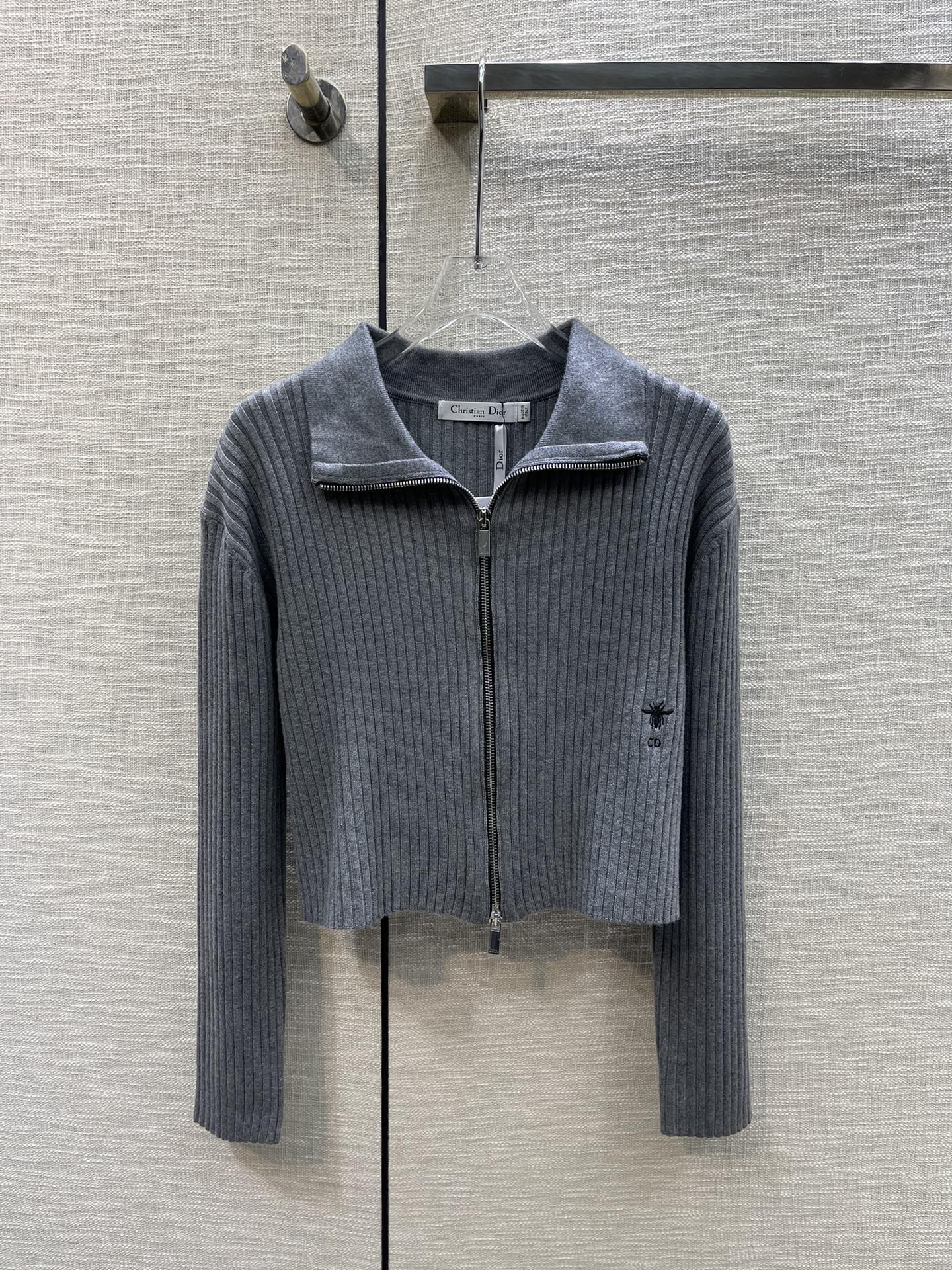 ÁO DIOR Cardigan Gray Sweater