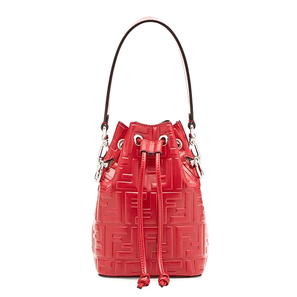 TÚI Fendi Women Mon Tresor Red Leather Mini-Bag