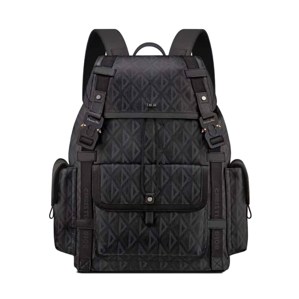 BALO DIOR Hit the Road Backpack Black CD Diamond Canvas