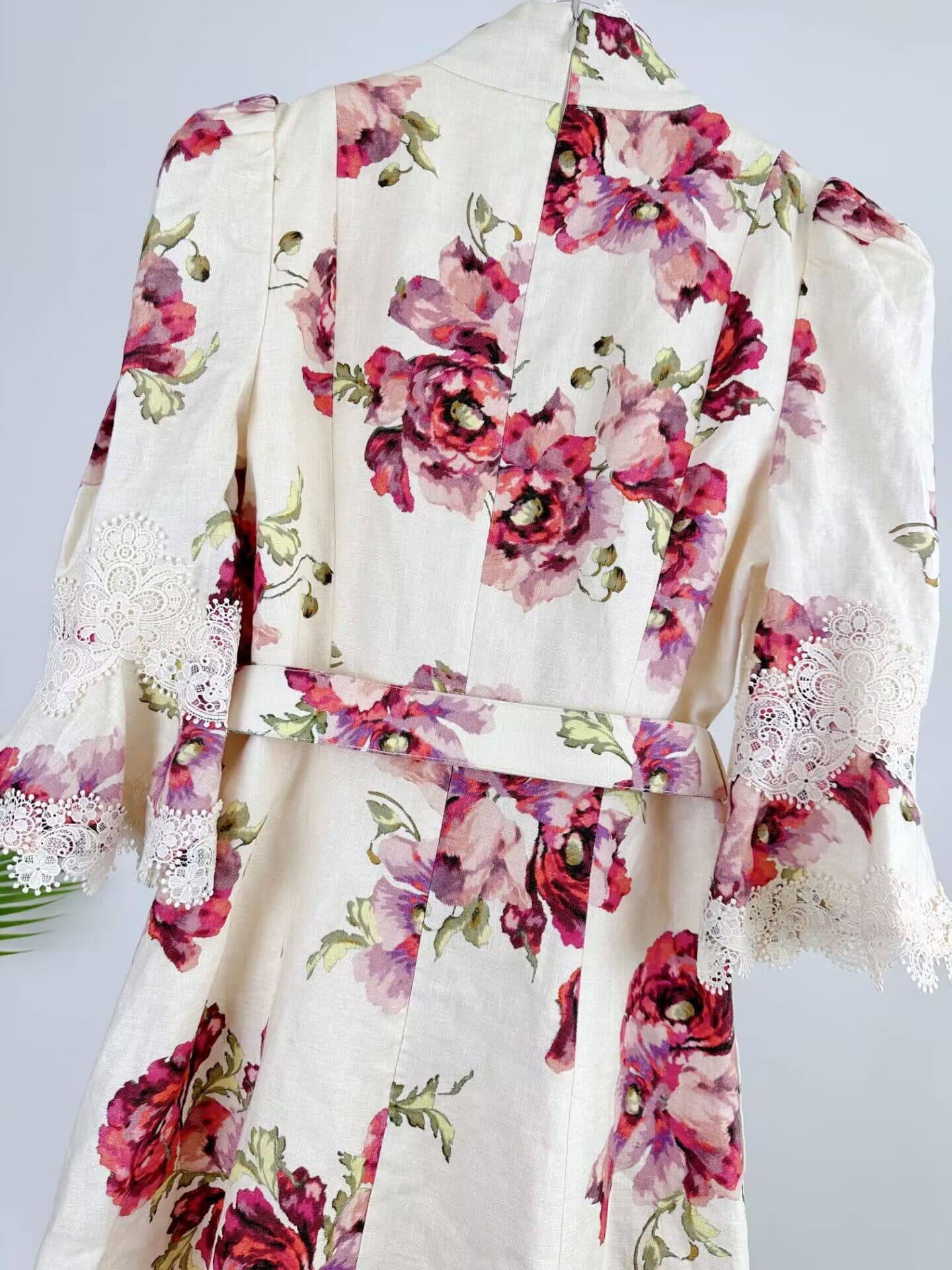 VÁY ZIMMERMANN Vintage Flower Short Sleeve Mid Dress High Classy