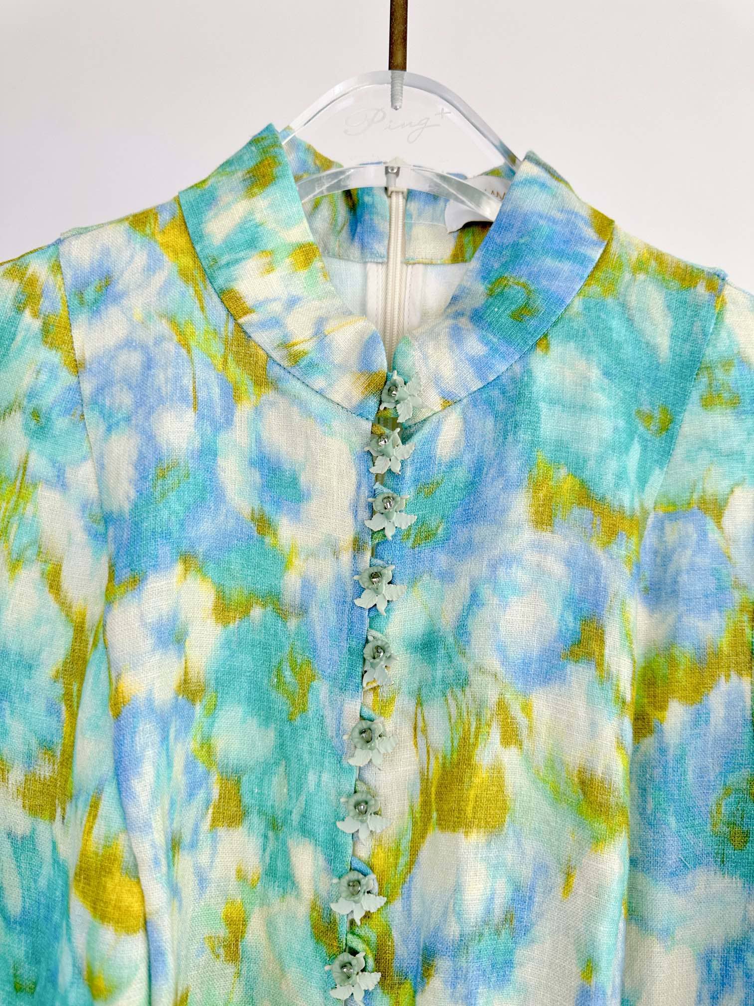 VÁY ZIMMERMANN Vintage Flower Long Sleeve Long Dress High Classy