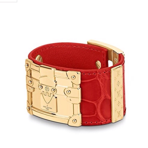 VÒNG TAY DA LOUIS VUITTON SO LV BRACELET