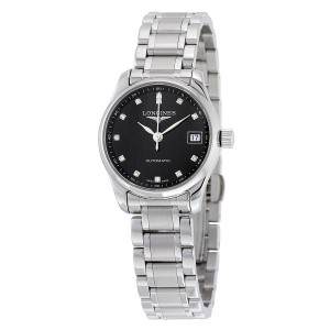 ĐỒNG HỒ LONGINES Master Automatic Black Diamond Dial Ladies Watch