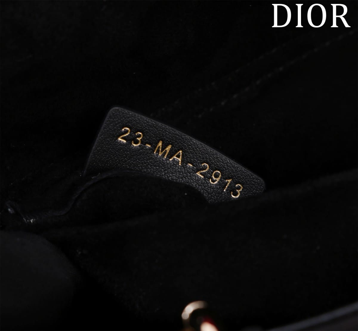 TÚI CHRISTIAN DIOR Lady-Joy embroiders tattered hạt cườm đen