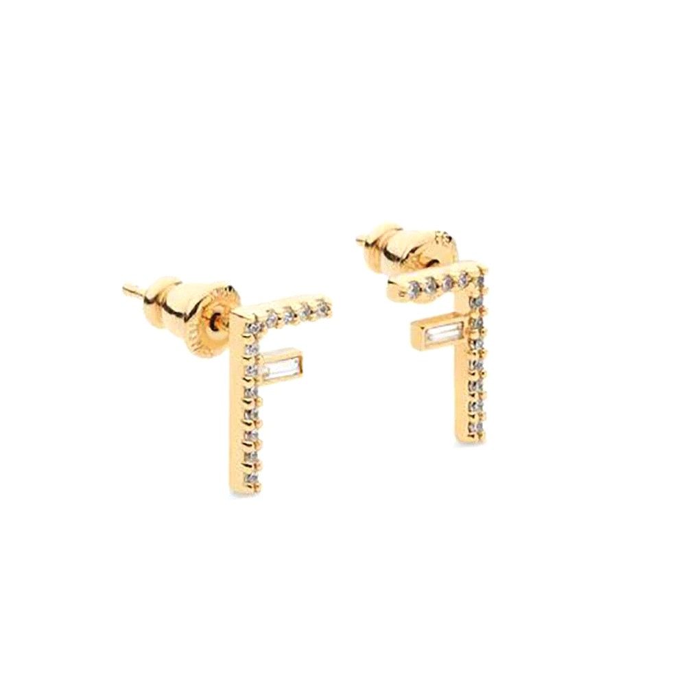 Bông tai Fendi Women Fendi First Earrings Gold-Colored