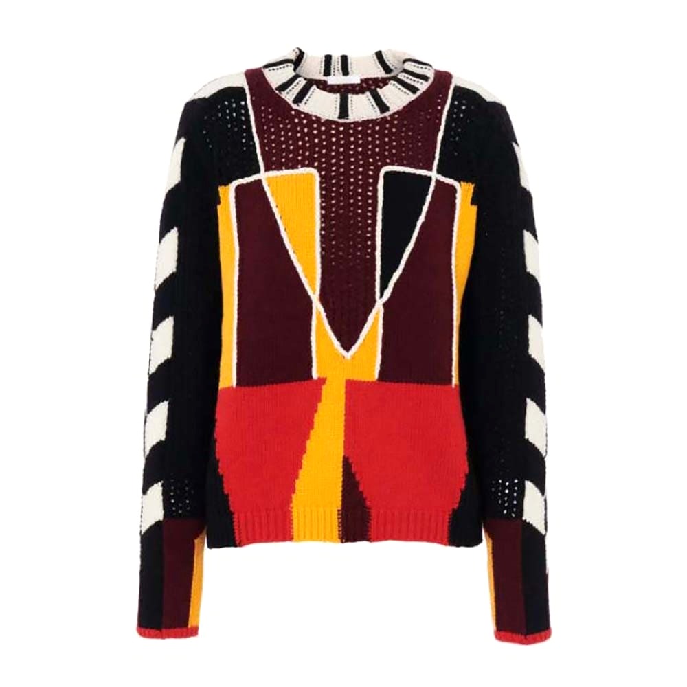 ÁO Chloe Women Graphic Knit Sweater-Black