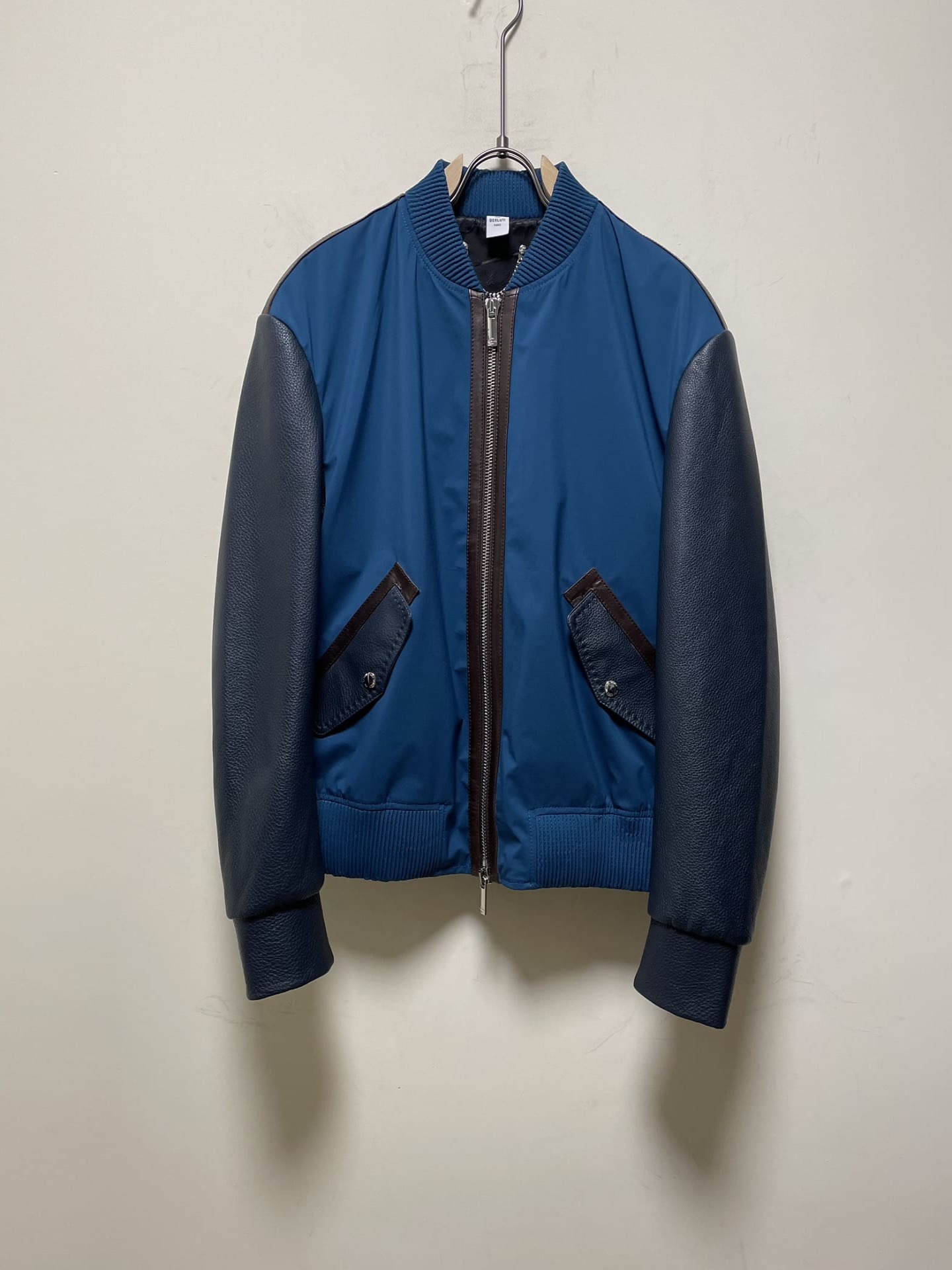 ÁO BERLUTI BOMBER LEATHER JACKET
