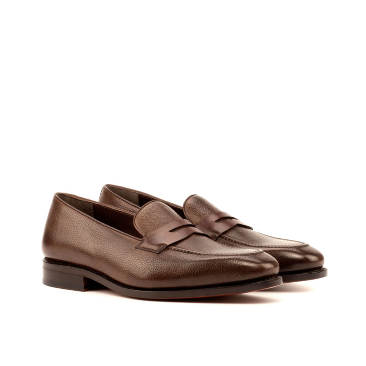 HENDERSON SHOES PERSONALIZATION BALDINI Brown Slip-On HANDCRAFTED SHOES
