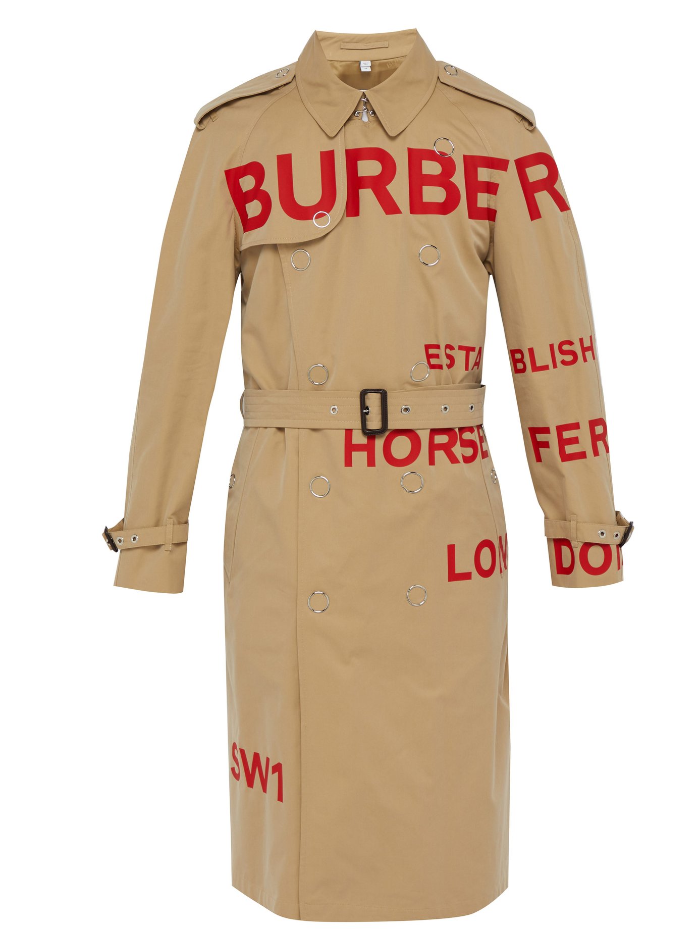 ÁO BURBERRY Wharbridge cotton-gabardine trench coat