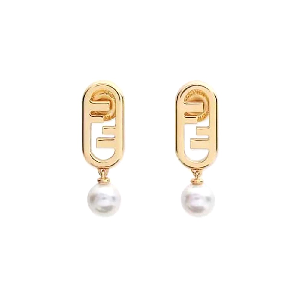 Bông tai Fendi O’Lock Earrings Gold-Colored Earrings