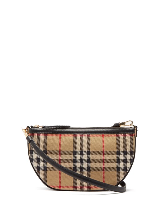 TÚI BURBERRY Olympia Vintage-check canvas shoulder bag