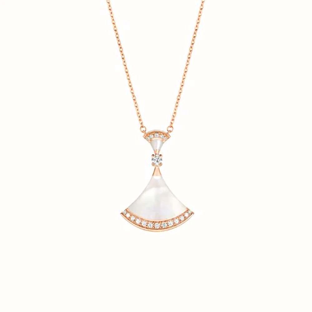 Vòng cổ BVLGARI DIVAS’ DREAM Necklace in 18 KT M.O.P vàng hồng 18K