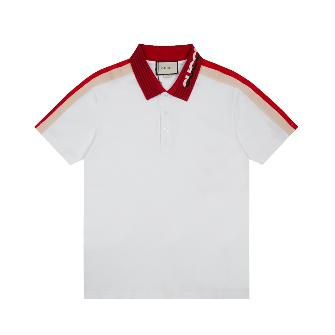 ÁO GUCCI Collar Logo Polo-Shirt