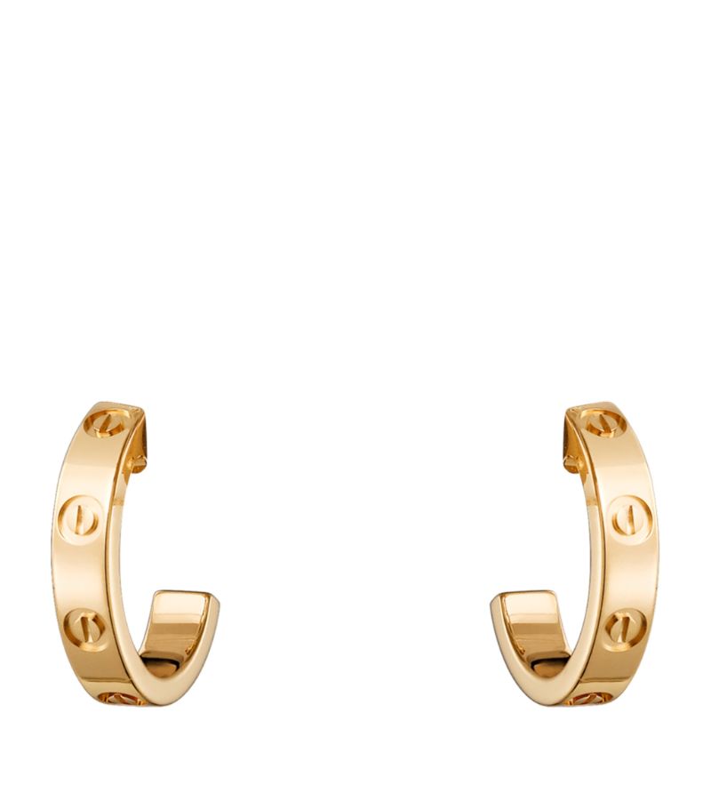Bông tai CARTIER  Yellow Gold LOVE Hoop Earrings vàng vàng 18K