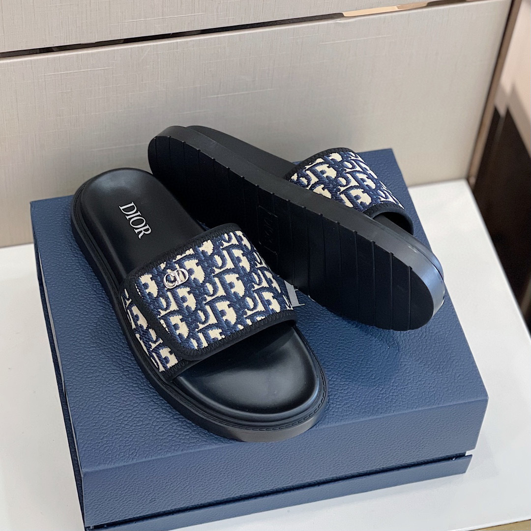 DÉP DIOR OBLIQUE MAN SLIPPER