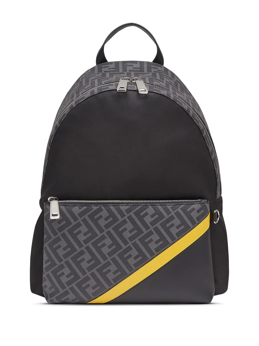 BALO FENDI FF-logo coated-canvas backpack