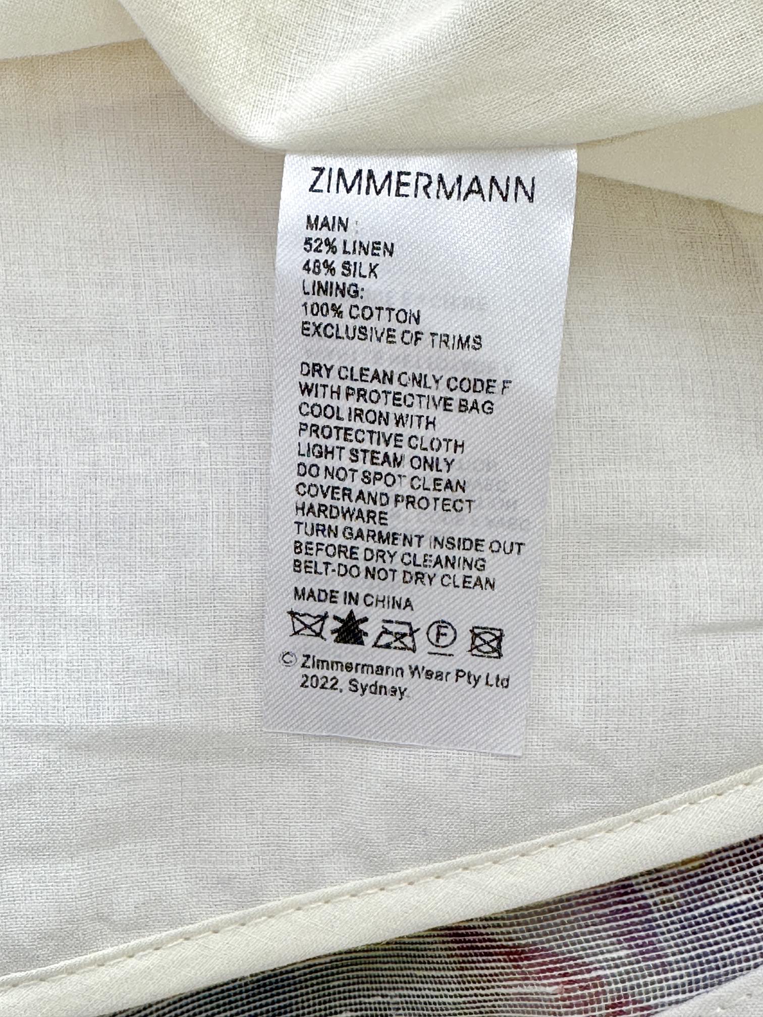 VÁY ZIMMERMANN Violet Flower Vintage Dress