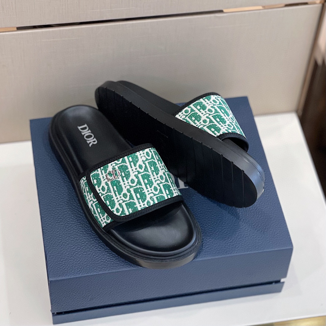 DÉP DIOR OBLIQUE MAN SLIPPER