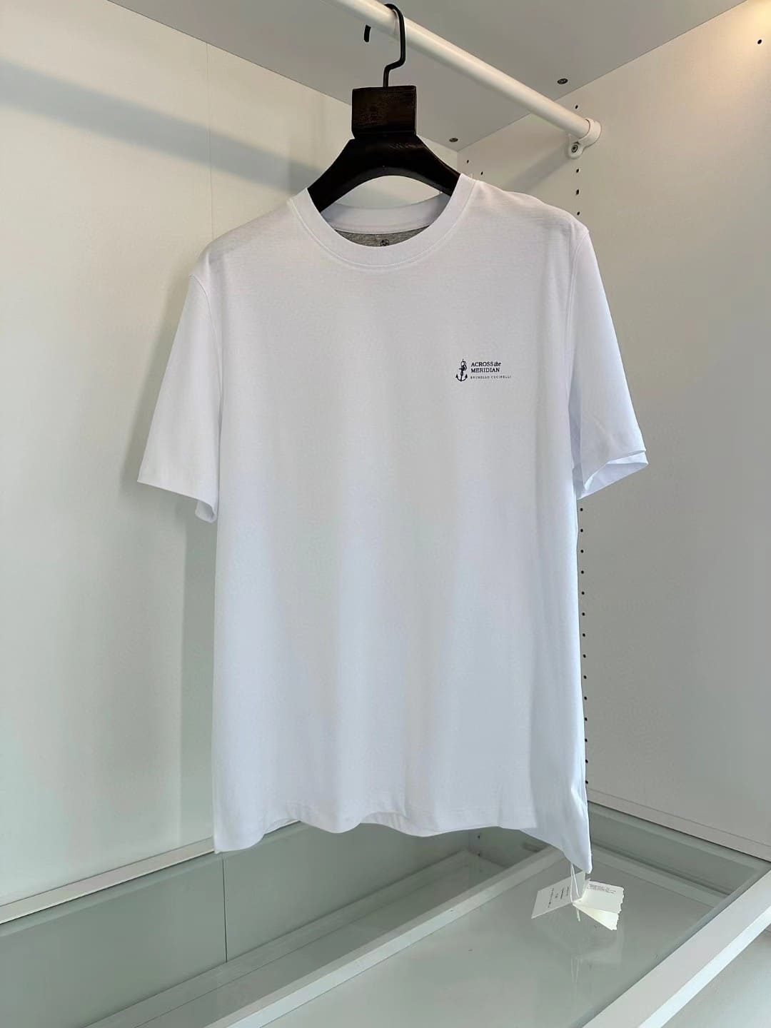 ÁO BRUNELLO CUCINELLI ACROSS THE MERIDIAN LOGO T SHIRT