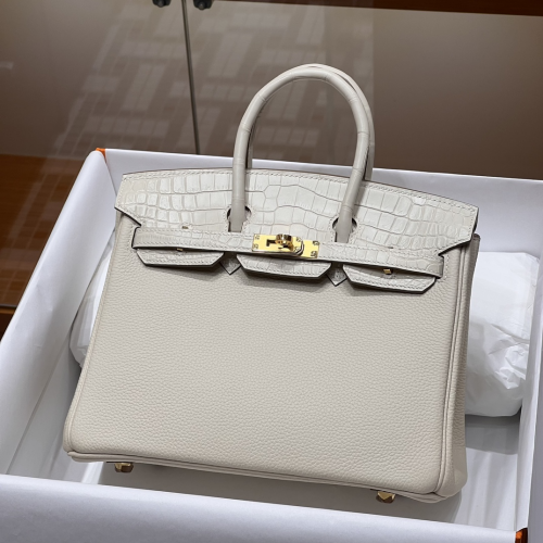 Túi Hermes Birkin Touch White 25CM Handmade khâu tay(Giá liên hệ)