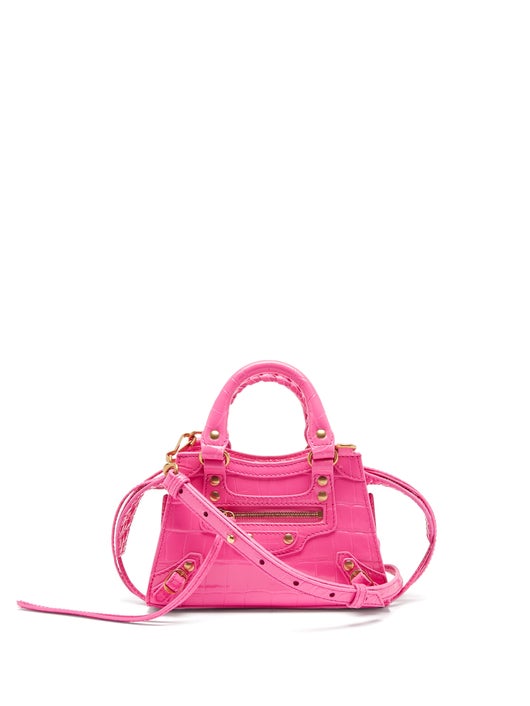 TÚI BALENCIAGA Neo Classic City mini crocodile-effect leather bag