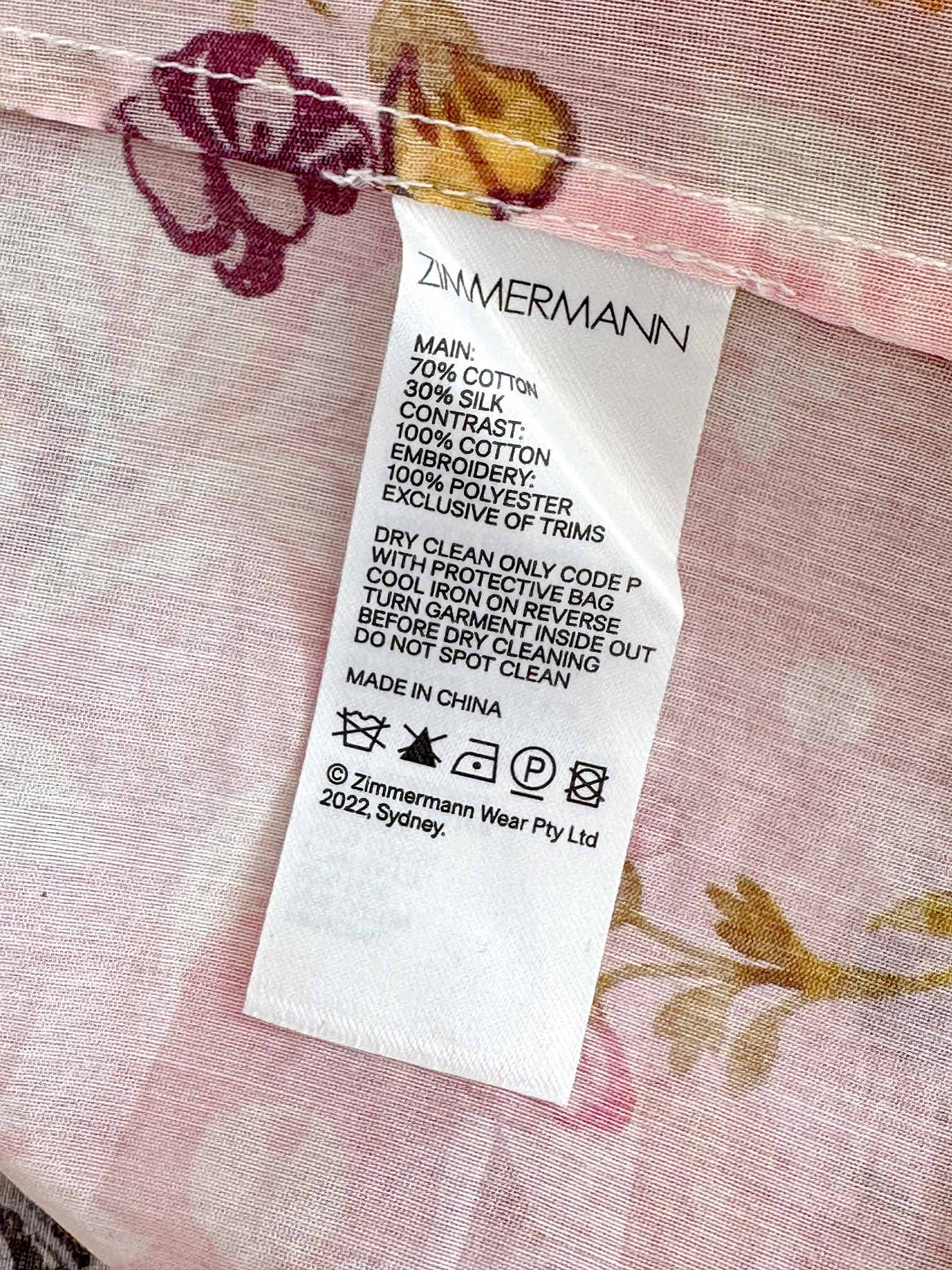 ÁO ZIMMERMANN Flower Vintage Dress