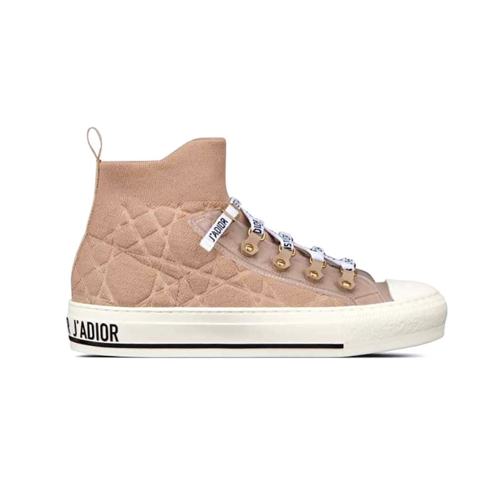 GIÀY Dior Women Walk’N’Dior Sneaker Nude Macrocannage Technical Mesh