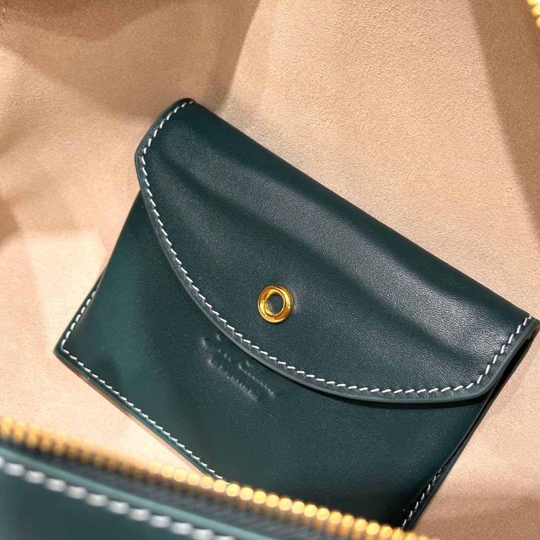 TÚI Loro Piana Women Extra Pocket L27 in Sheepskin Leather Green