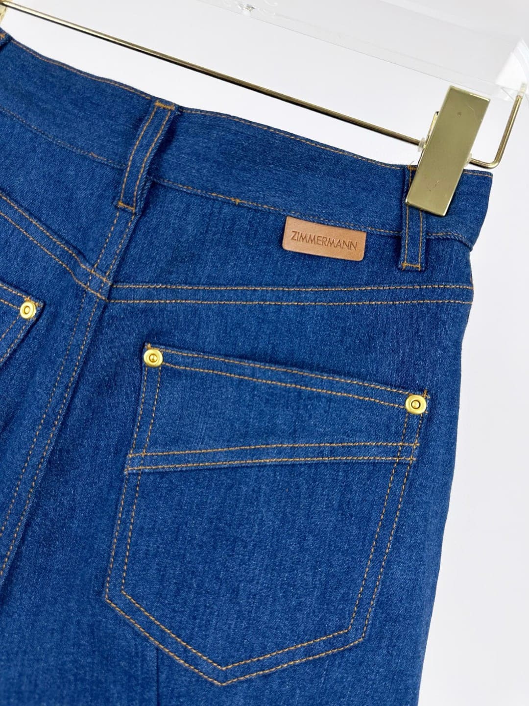 QUẦN ZIMMERMANN All Blue Denim Vintage High Classy