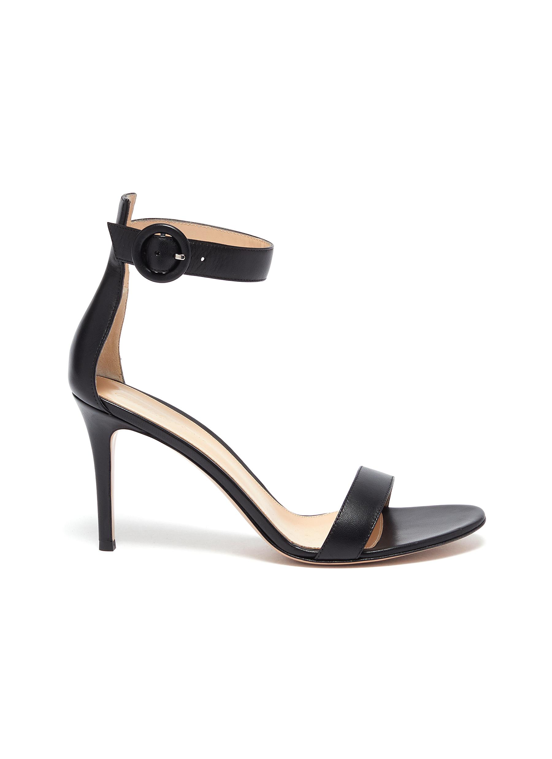 GIÀY GIANVITO ROSSI 'PORTOFINO 85' ANKLE STRAP HEELED SANDALS