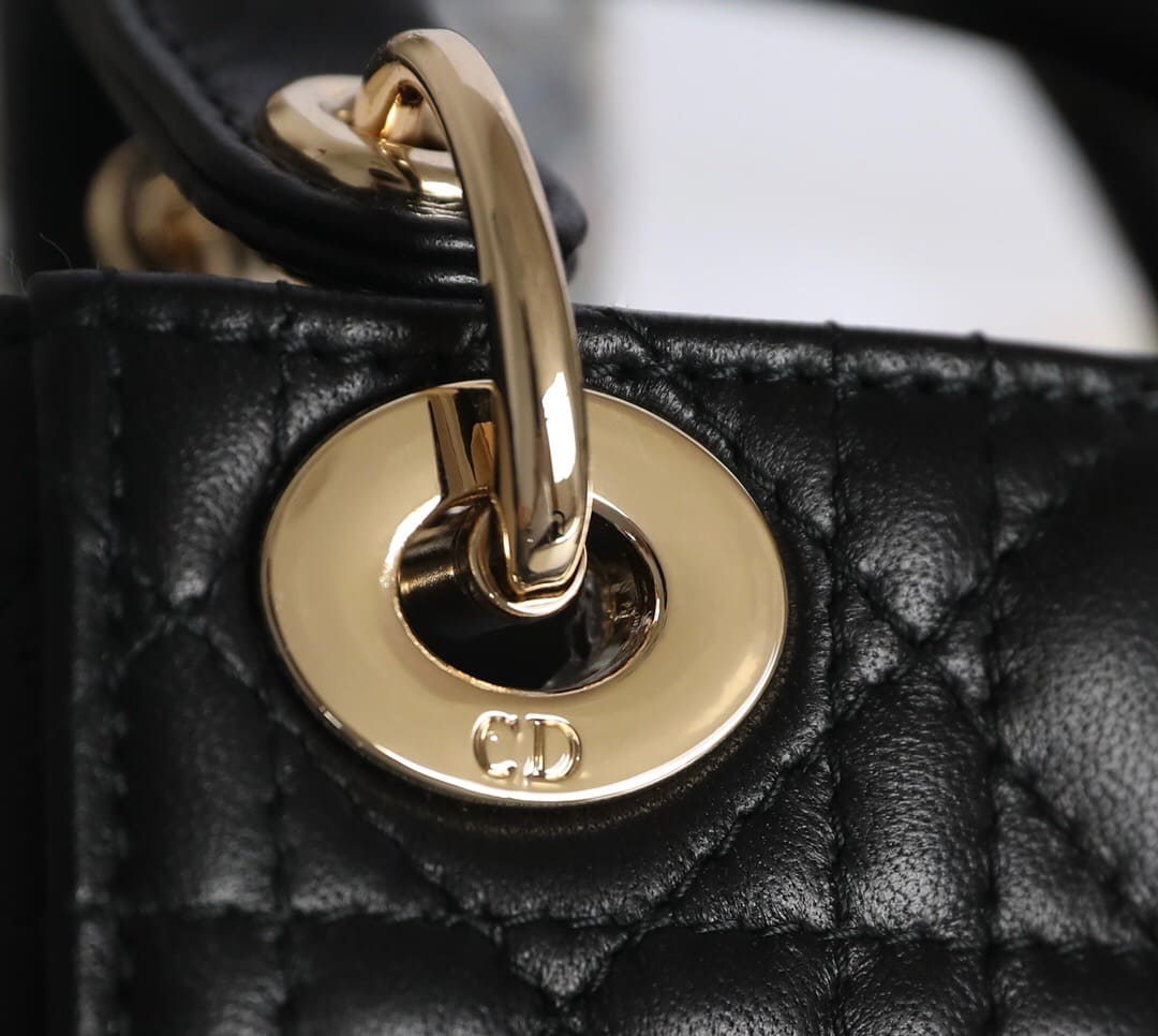 TÚI CHRISTIAN DIOR Women Micro Lady Dior Bag Black Cannage Lambskin Top Quality