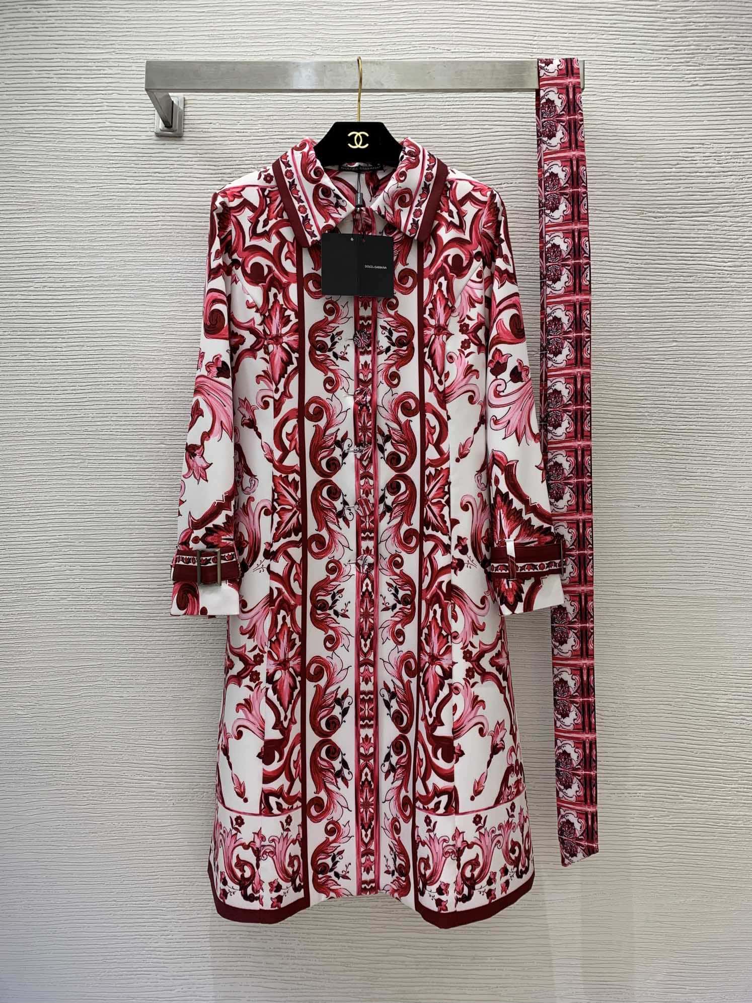 VÁY DOLCE & GABBANA Majolica Print Party Long Dress High Classy