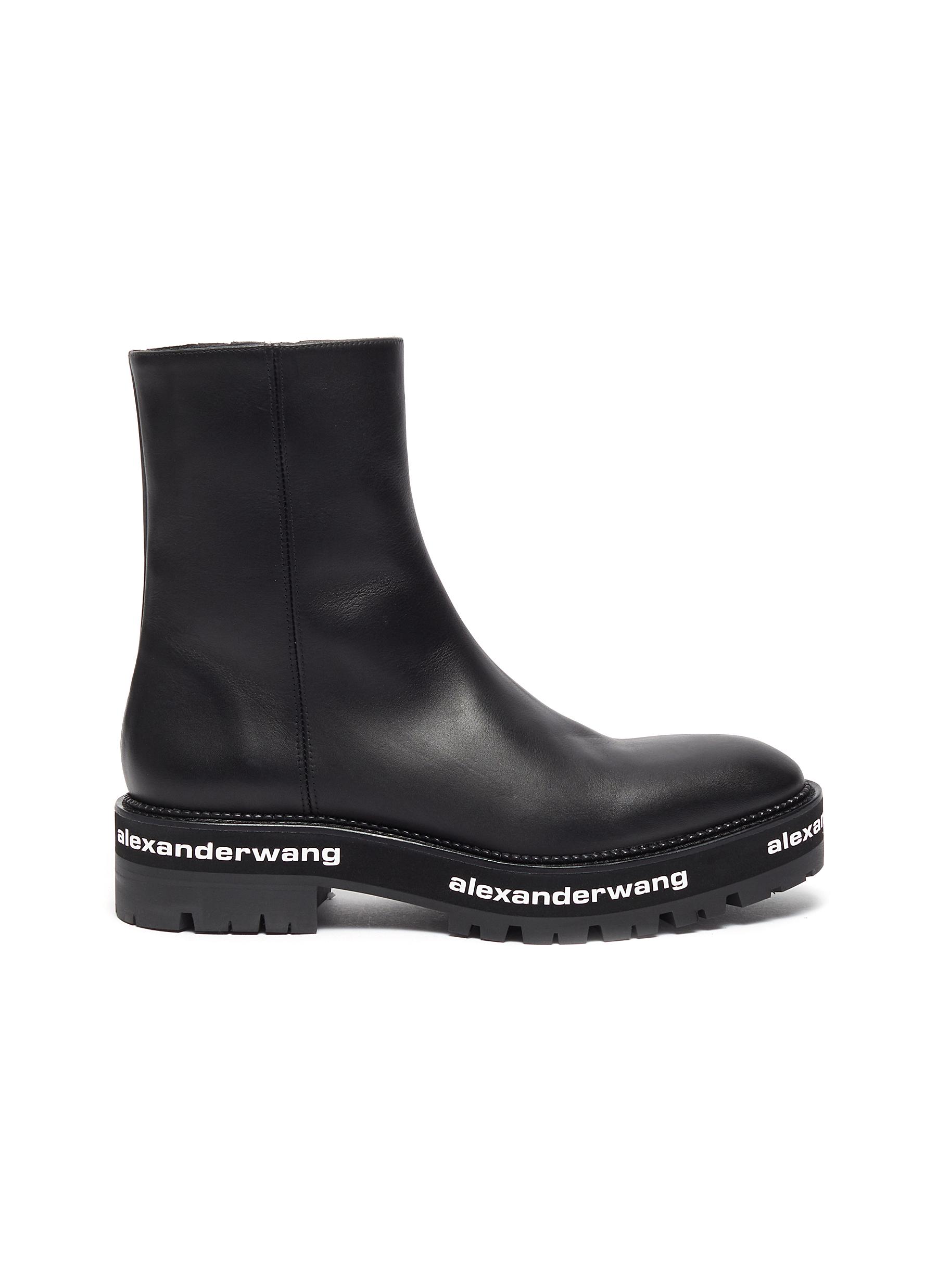 GIÀY ALEXANDERWANG SANFORD' CHUNKY LEATHER CHELSEA BOOTS