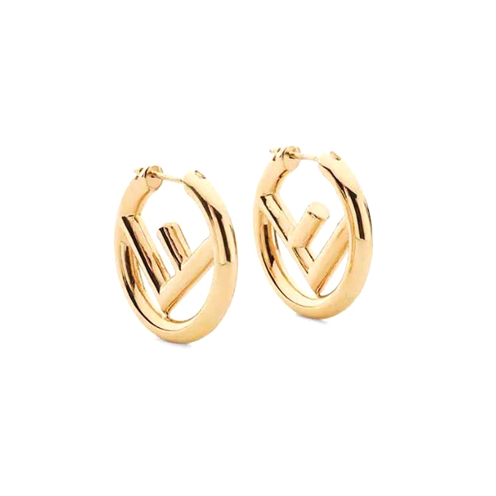 Bông tai Fendi F Is Fendi Earrings Gold-Colored