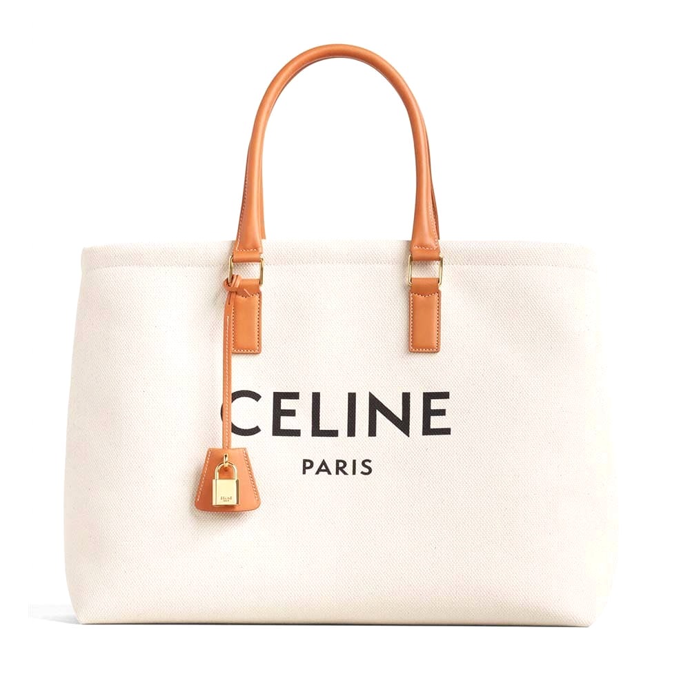 TÚI Celine Women Horizontal Cabas Celine in Canvas with Print-White