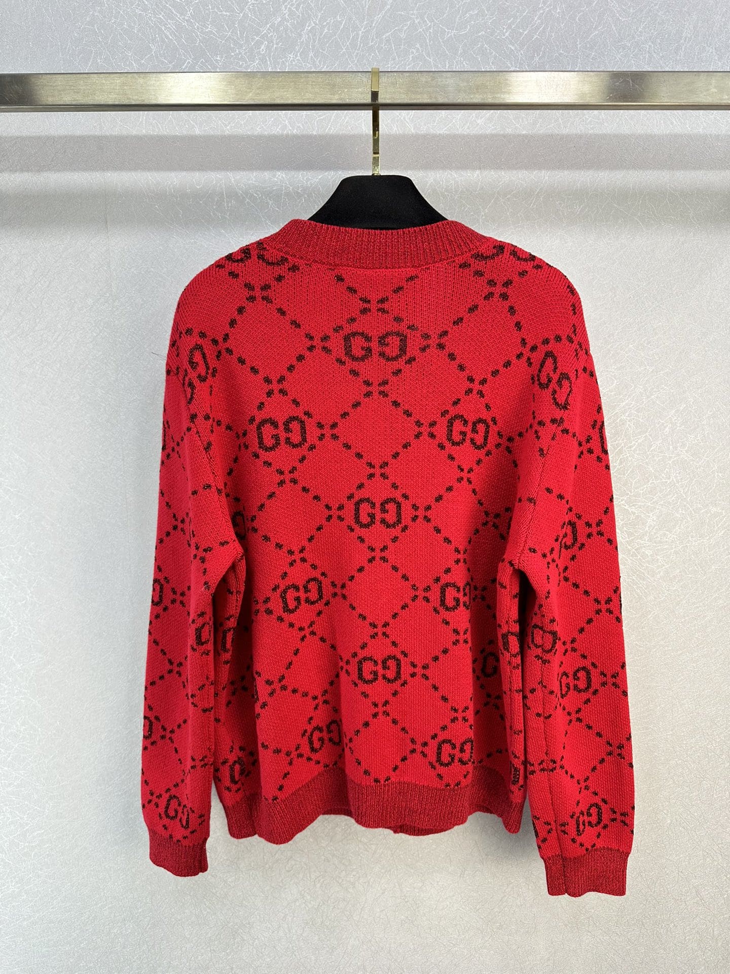 ÁO GUCCI GG Red V Logo Sweater Unisex