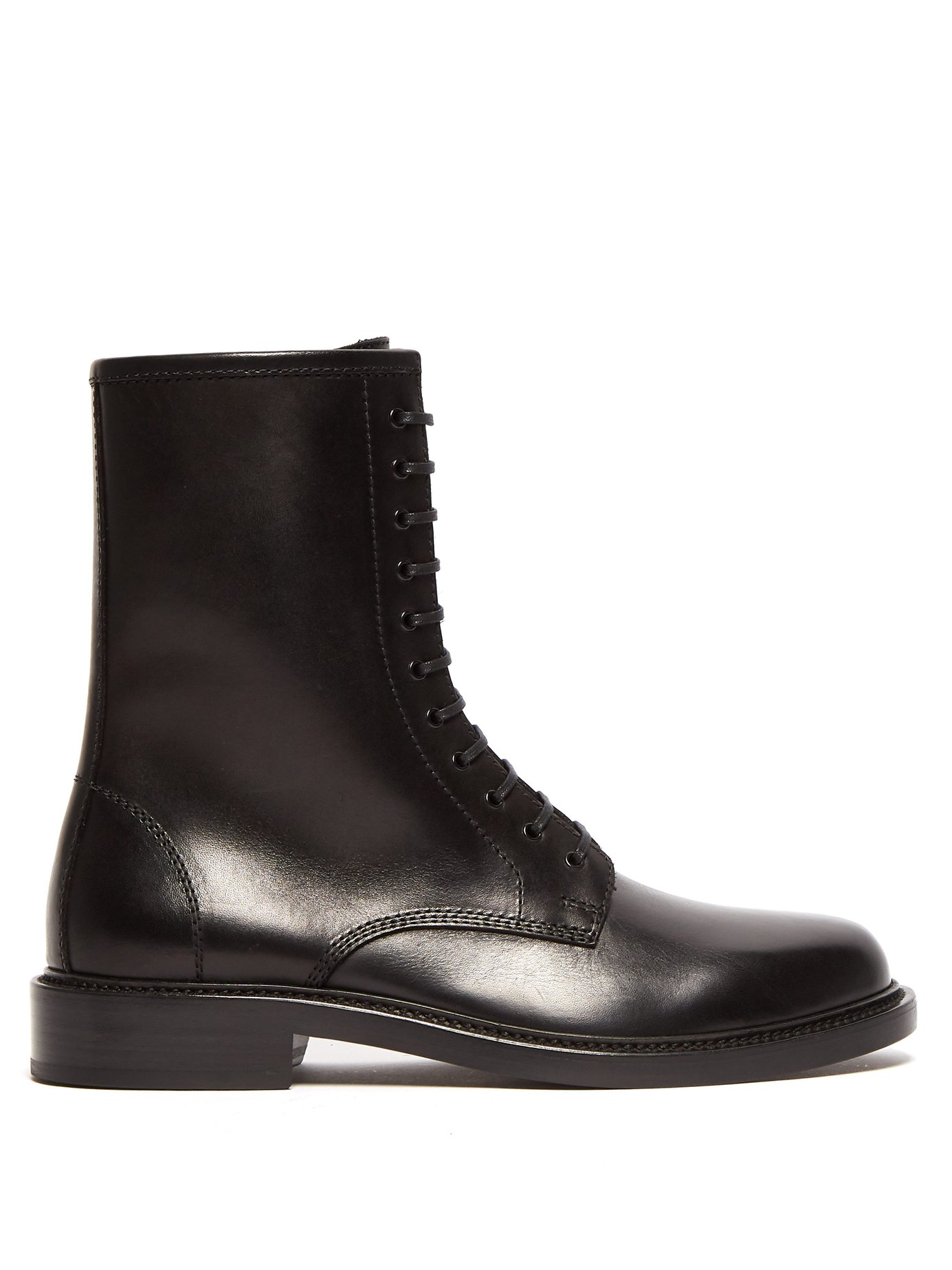 GIÀY SAINT LAURENT  Timothy lace-up leather boots