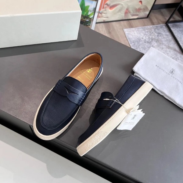 GIÀY BRUNELLO CUCINELLI Leather Black loafer shoes